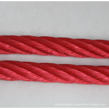 6 strands rope with stainless steel core used in playground